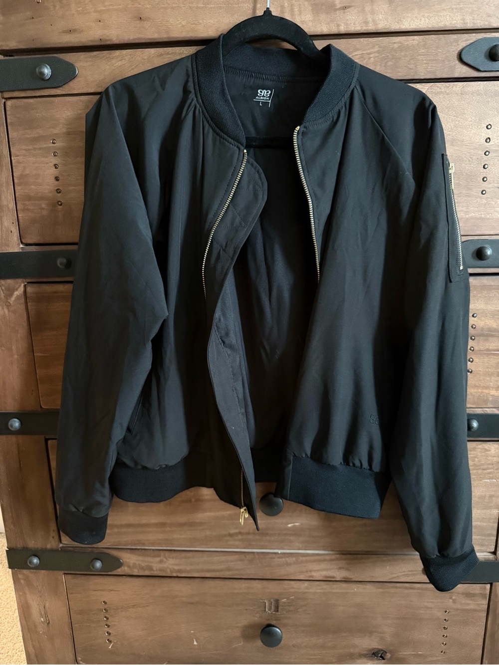 Albion Fit Black Bomber Jacket - L